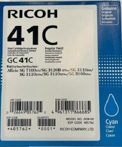RICOH GC41HYC Cyan Ink Cartridge High Yield GC-41C